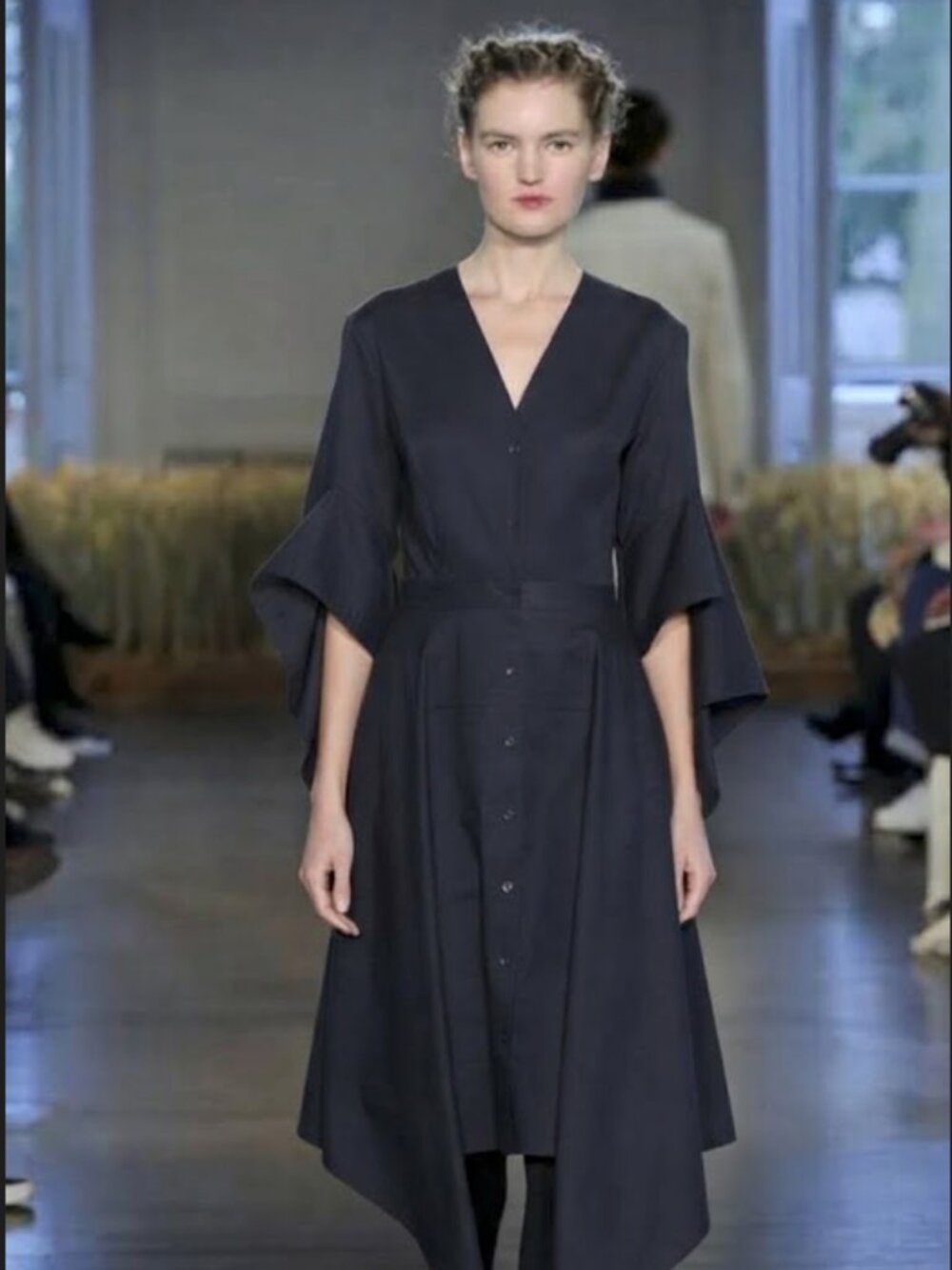 $650 Palmer//Harding Sail Shirtdress Uk8 us 2 4 small bell long sleeve fall